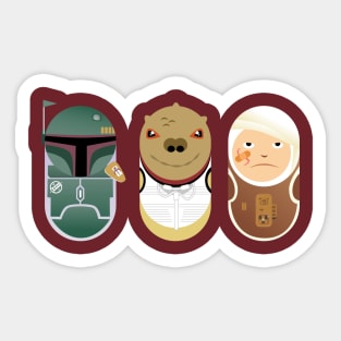 Bounty Hunters Capsule Designs Sticker